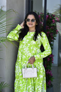 ROUND FLARED COTTON GHERA ONE PIECE