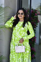 ROUND FLARED COTTON GHERA ONE PIECE