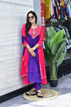 MAL CHANDERI SILK FLARED KURTI