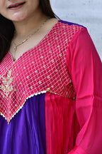 MAL CHANDERI SILK FLARED KURTI