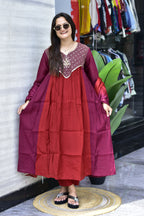 MAL CHANDERI SILK FLARED KURTI