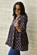 JAIPURI COTTON TUNIC |  V-Neck