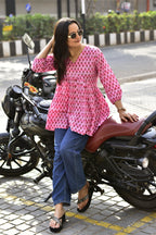 JAIPURI COTTON TUNIC |  V-Neck